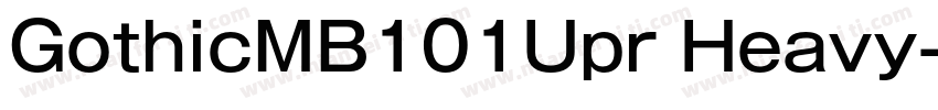 GothicMB101Upr Heavy字体转换